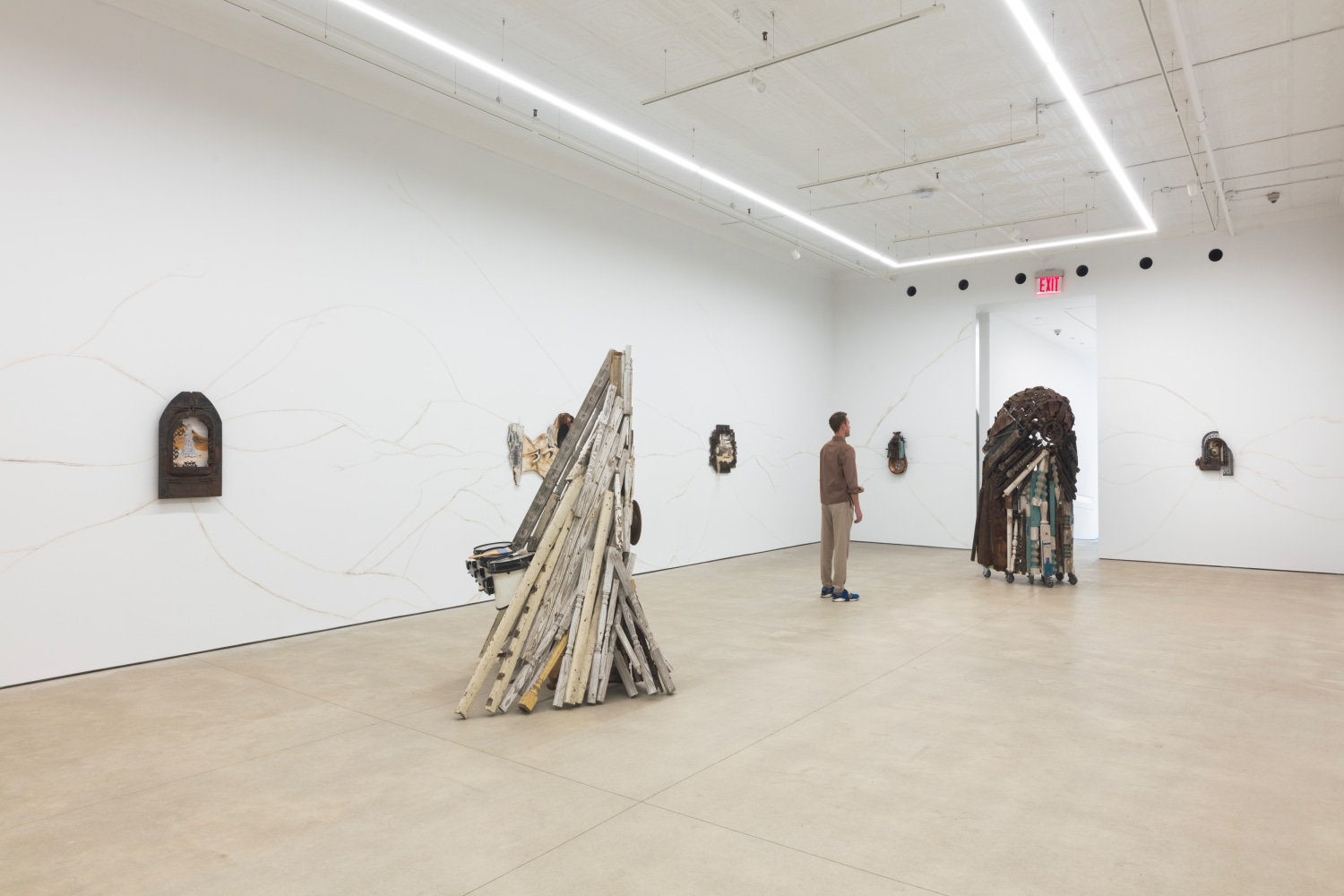 Chiffon Thomas, Staircase to the Rose Window, install 6