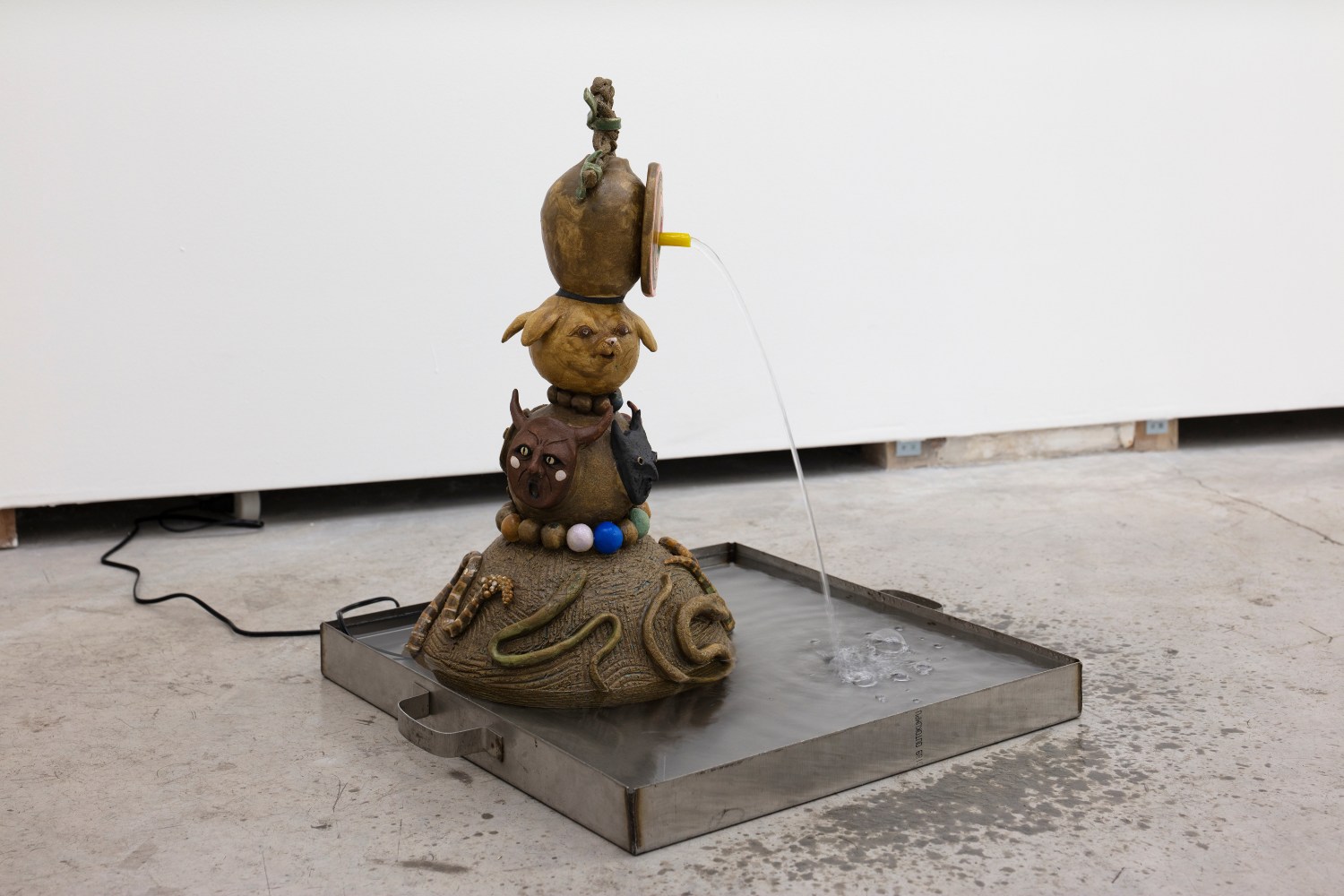 The snake sings backwards (Installation View) Lodos Gallery, Condo Mexico City, Mexico, April 11 &amp;ndash; May 25, 2024. Photo: Ramiro Chaves.