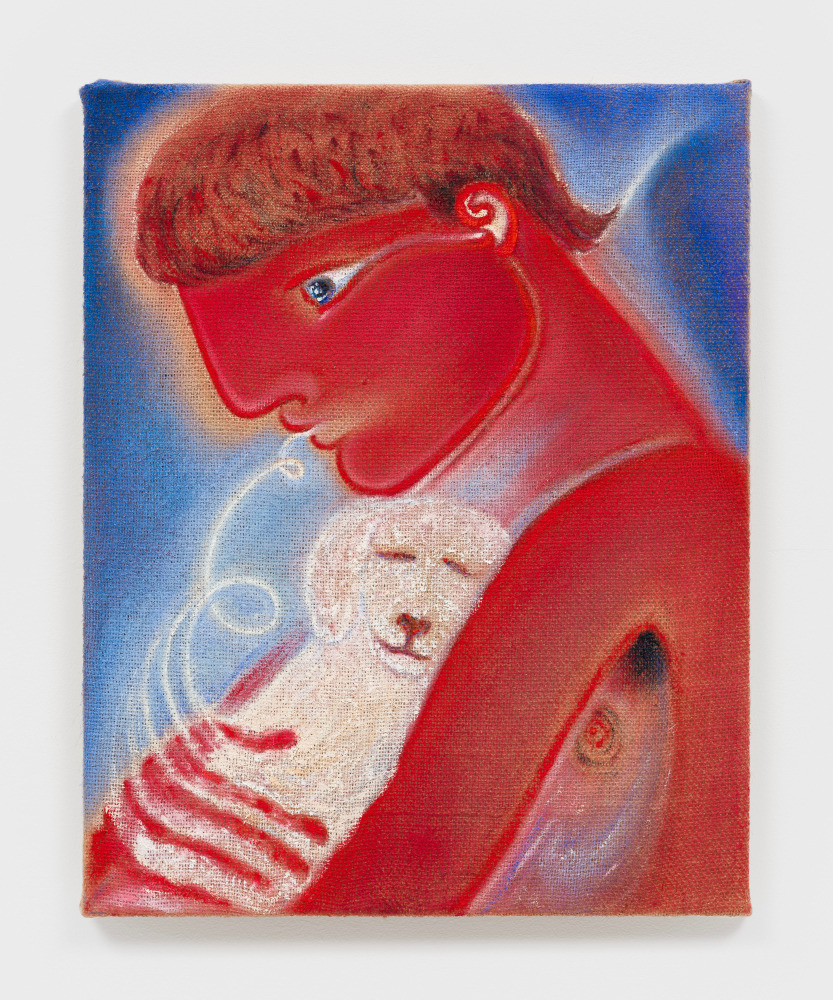 Daniel Correa Mej&amp;iacute;a
Magi, 2024
oil on jute
19 3/4 x 15 3/4 ins.
50 x 40 cm