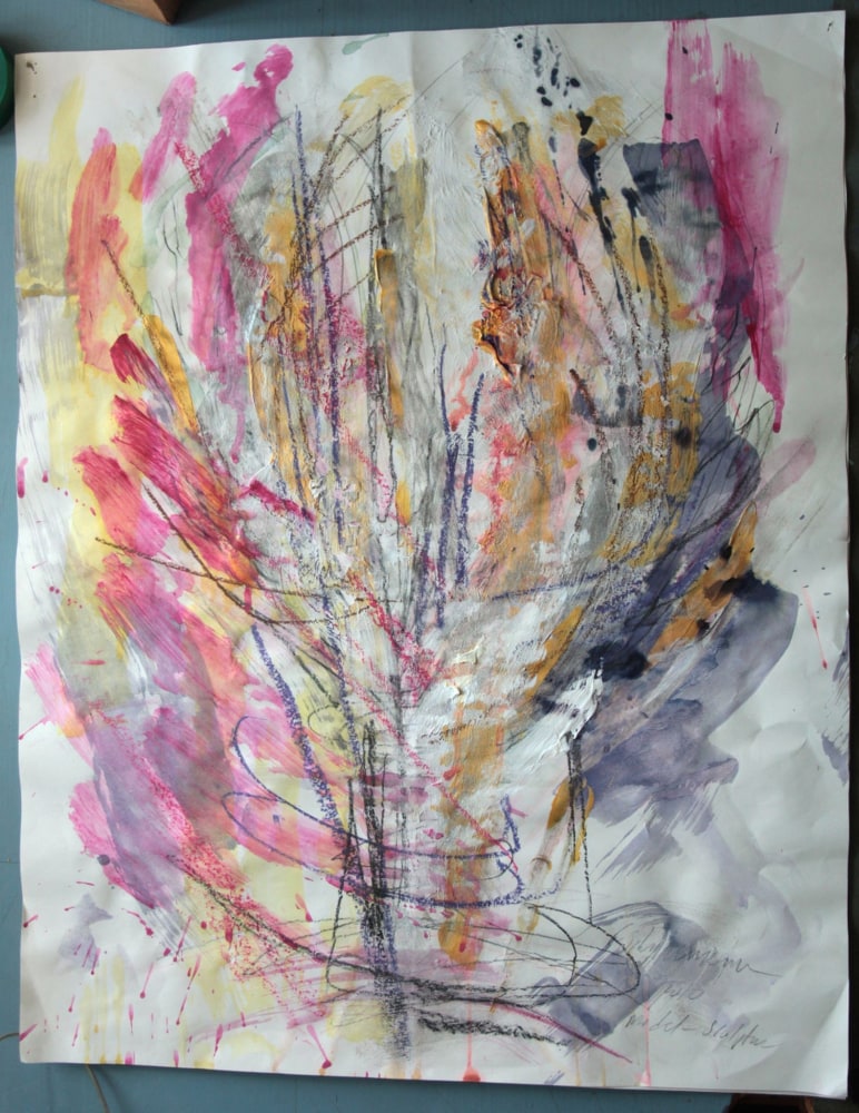 Carolee Schneemann, Untitled (flange drawing I), 2010