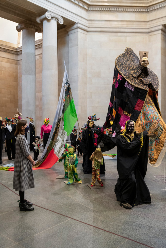 Installation View,&amp;nbsp;Hew Locke: The Procession, Tate Britain,&amp;nbsp;London, UK.&amp;nbsp;Photo by&amp;nbsp;Joe Humprhys