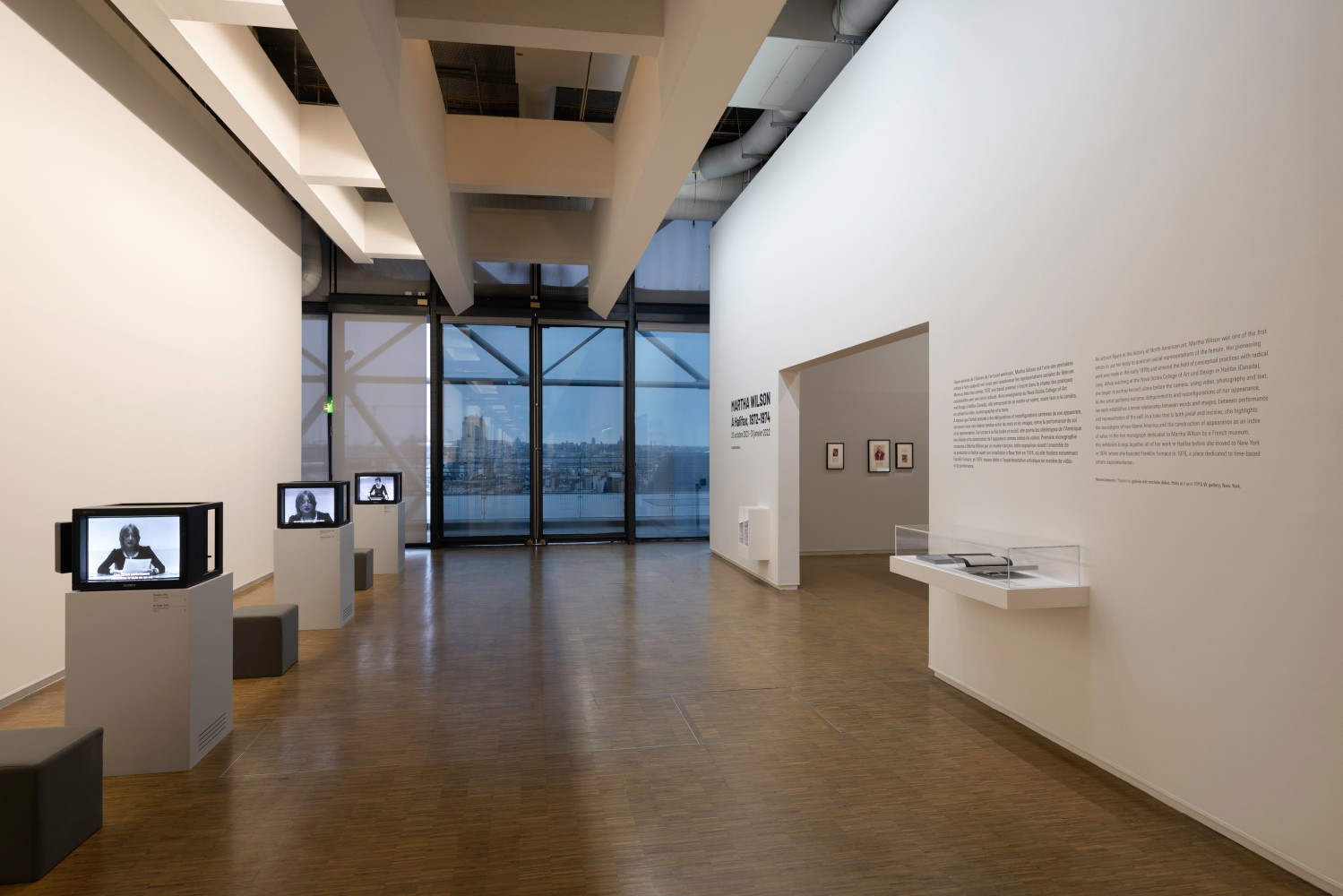 Installation View, Martha Wilson in Halifax, 1972-1974, Centre Pompidou, Paris, France. Photo by Helene Mauri.