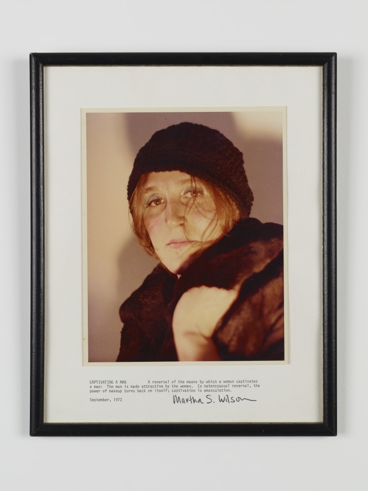 Martha Wilson, Captivating A Man, September, 1972