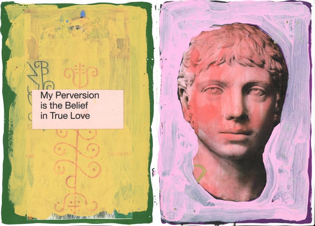 Elijah Burgher
Spread from artist&amp;#39;s sketchbook (The Beloved), 2023-24
mixed media on paper
each page: 14 x 10 in.&amp;nbsp;