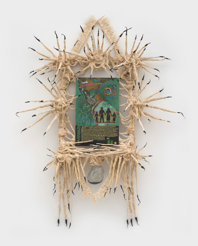 Guadalupe Maravilla
Beginning Retablo, 2022
oil on tin, cotton and glue mixture on wood
106 x 80 x 28 ins.
269.2 x 203.2 x 71.1 cm