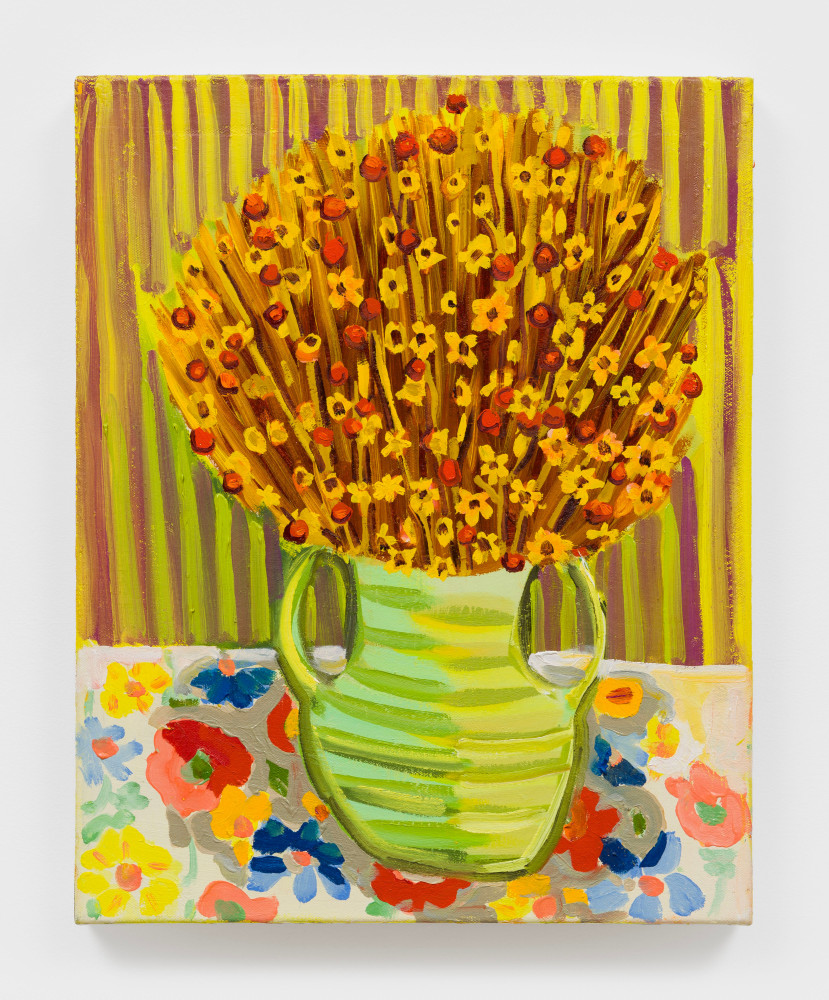 Judith Linhares
Forsythia, 2024
oil on linen
20 x 16 ins.