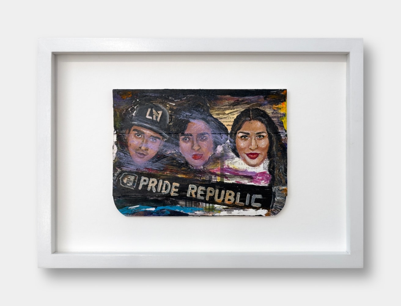 Jay Lynn Gomez
3 Stages from Ramiro to Jay Lynn (LAFC Pride Republic), 2024
acrylic on cardboard medication packaging
4 1/2 x 6 1/4 ins.
11 1/2 x 15 7/8 cm
(GOMEZ-219)