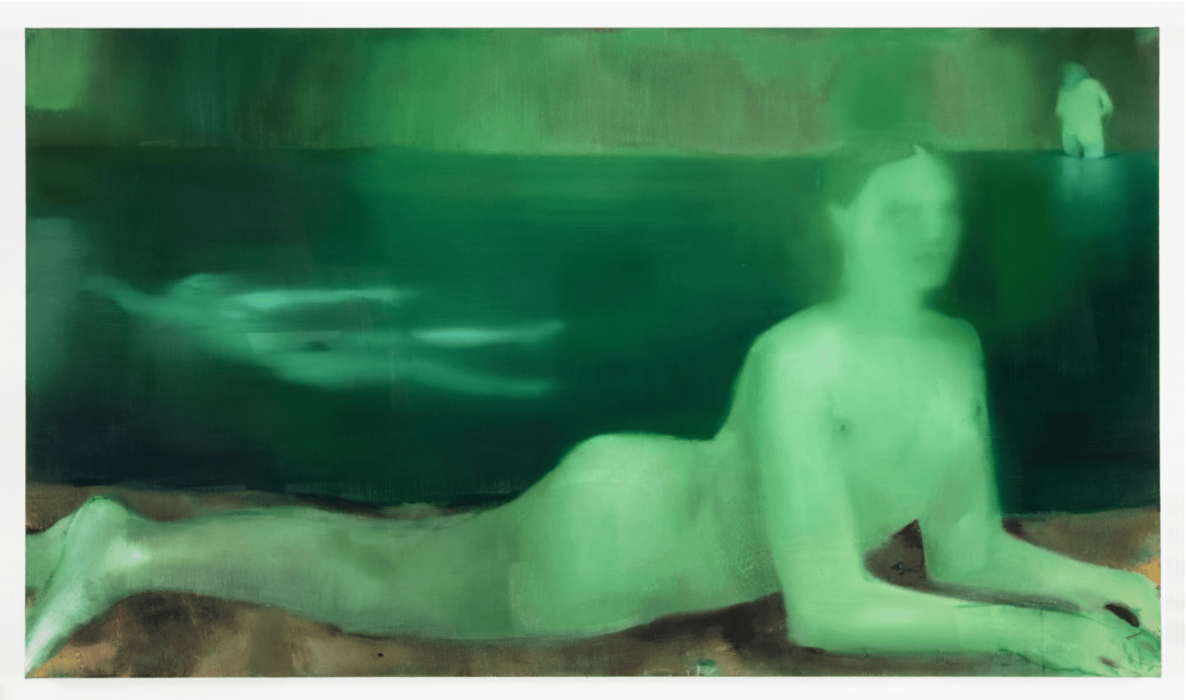Elizabeth Glaessner
Sphinx with arms, 2024
Oil on linen
137.2 &amp;times; 241.3 cm
54 &amp;times; 95 inch