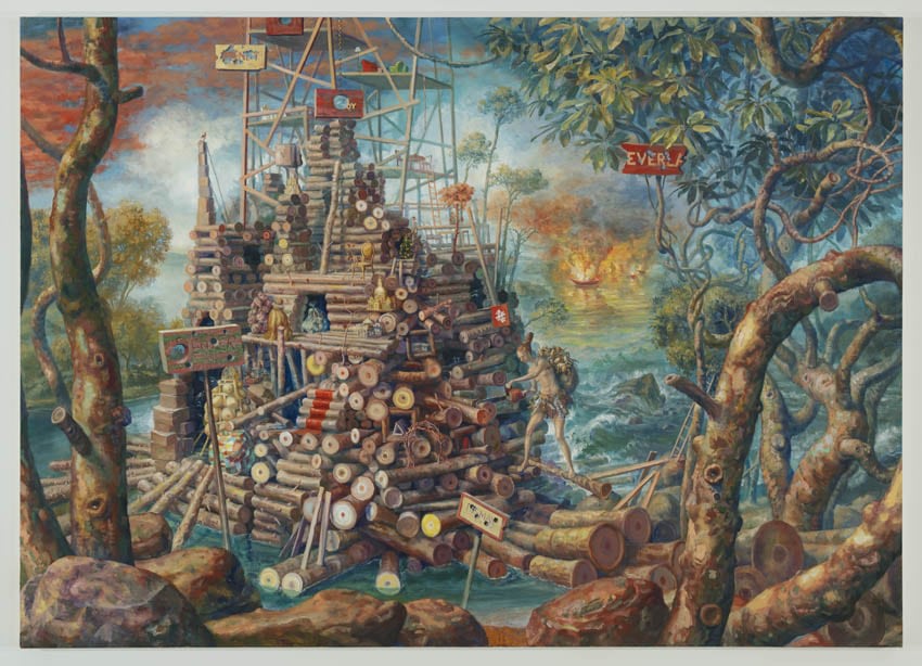 Julie Heffernan, Self-Portrait as Emergency Shipwright, 2013