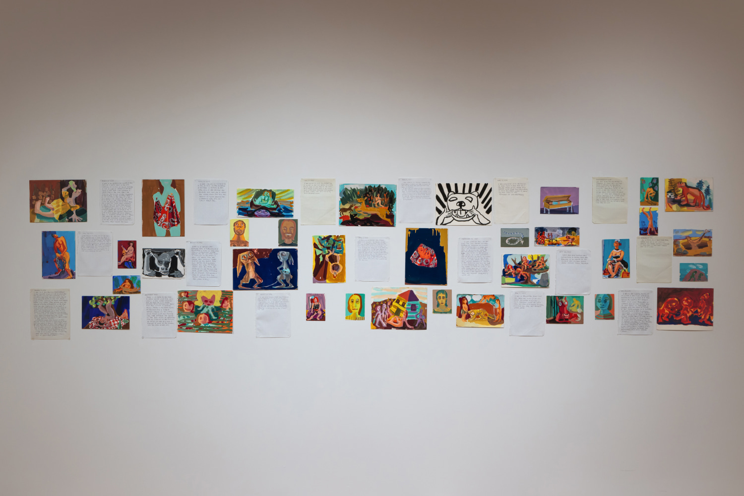 Installation view, Judith Linhares: The Artist as Curator, Sarasota Art Museum, Sarasota, FL, Photo by Ryan Gamma