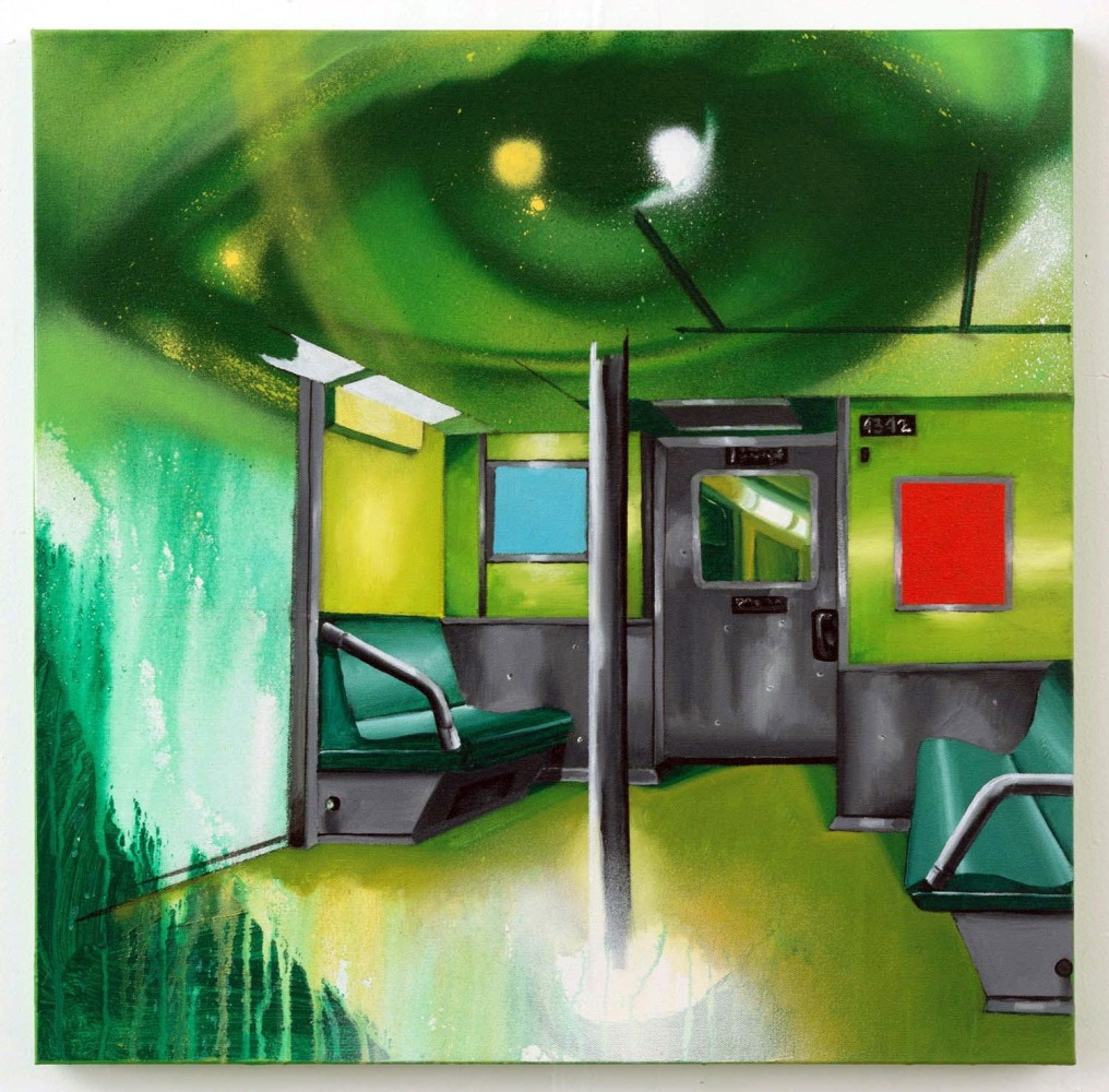 Chris &quot;Daze&quot; Ellis, Subway Interior 2, 2017