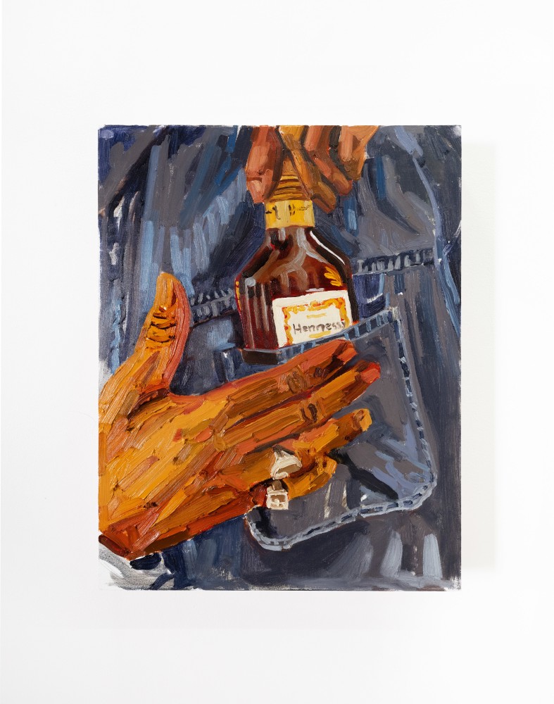 Gerald Lovell
Mr. Gotitall Keeps It On Him, 2025
oil on panel
20 x 18 ins.
50.8 x 45.7 cm