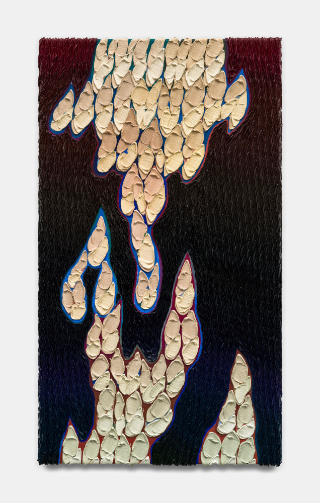 Ishi Glinsky
Gravitational Dance, 2024
oil paint, oil stick, oil pastel, acrylic ink, matte medium on canvas
47 x 26 1/2 ins.
119.4 x 67.3 cm
&amp;nbsp;