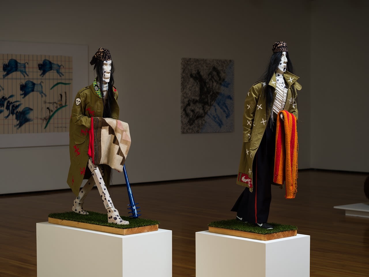 Installation view, Ishi Glinsky: Upon a Jagged Maze, Art, Design &amp;amp; Architecture Museum at UC Santa Barbara, 2022-2023. Image courtesy of Art, Design &amp;amp; Architecture Museum at UC Santa Barbara.