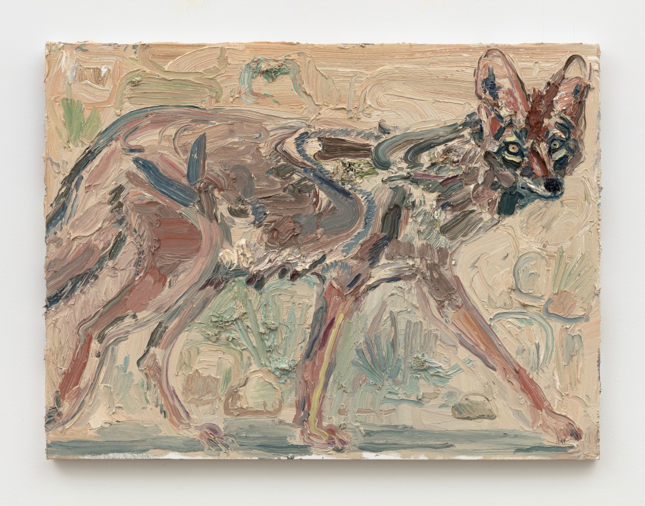 Allison Schulnik, Pregnant Coyote