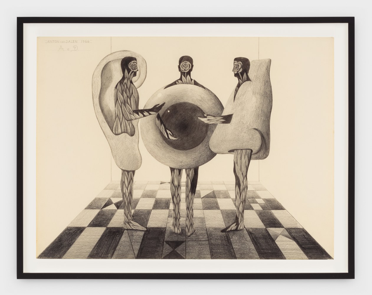 Anton van Dalen, Three Figures: Ear, Eye, and Nose