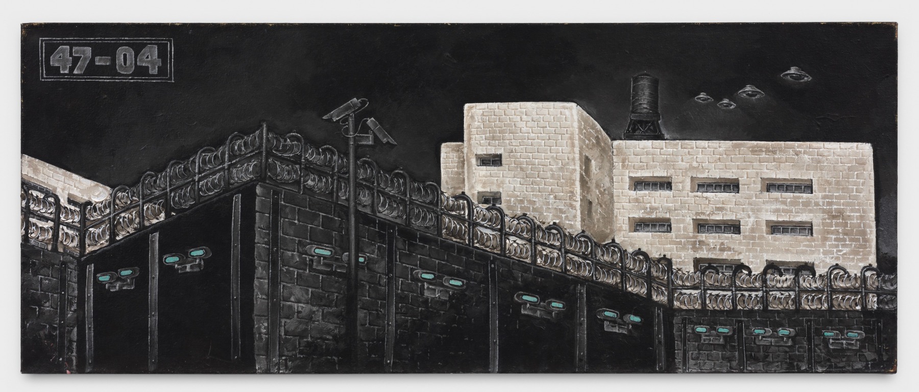 Martin Wong
47-04, 1992
acrylic on canvas
28 x 70 ins.
71.12 x 177.8 cm