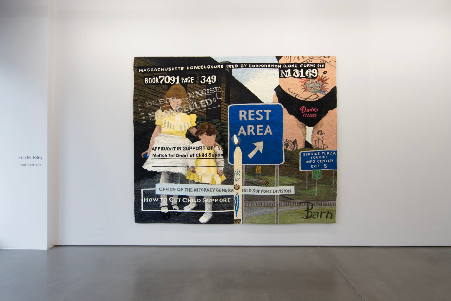 Look Back At It (Installation View) mother&amp;rsquo;s tankstation, London, UK, January 18 &amp;ndash;&amp;nbsp;March 1, 2025. Photo: mother&amp;rsquo;s tankstation.