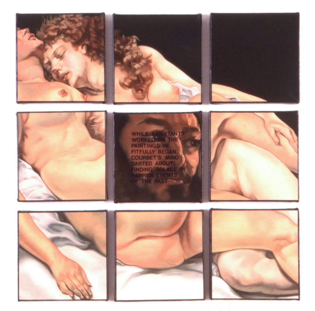 Dotty Attie
Solace, 1994
oil on linen, 9 panels
each: 6 x 6 ins. (15.2 x 15.2 cm)
overall: 20 x 20 ins. (50.8 x 50.8 cm)