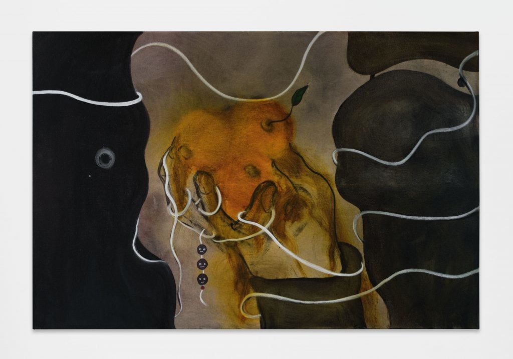 Owen Fu
Succo d&amp;#39;arancia, 2023
oil on canvas
40 x 59 7/8 ins.
102 x 152 cm