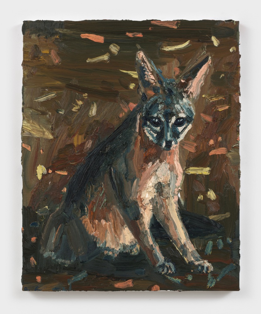 Allison Schulnik
Night Fox #3, 2021
oil on canvas stretched over panel
30 x 24 ins.
76.2 x 61 cm