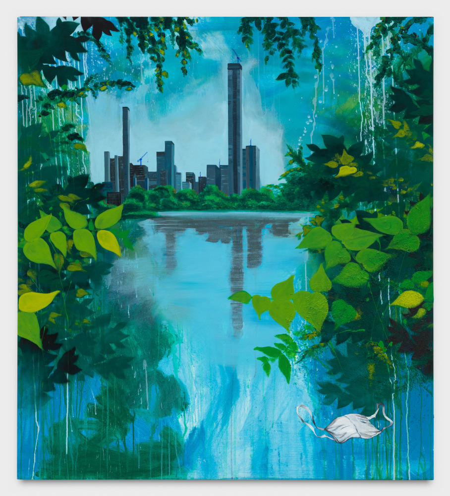 Christopher &amp;quot;Daze&amp;quot; Ellis
Central Park, 2020
spray paint, acrylic, pumice on canvas
60 x 45 ins.
152.4 x 114.3 cm