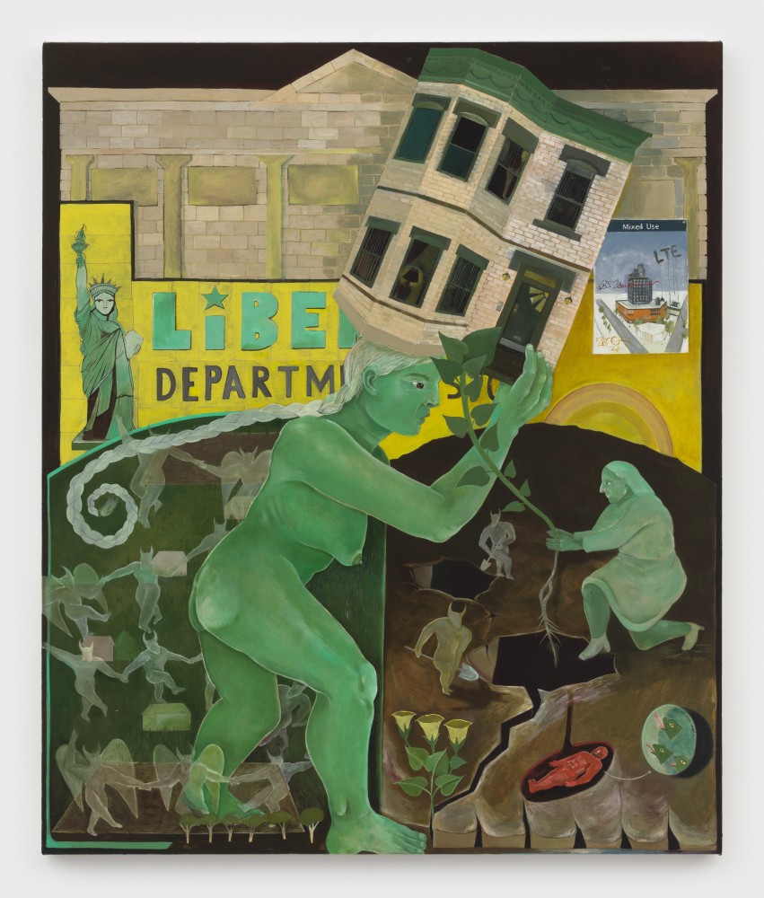 Astrid Terrazas
Tending to our garden&amp;mdash;planting housing, 2023
oil on canvas
48 x 40 ins.
121.9 x 101.6 cm