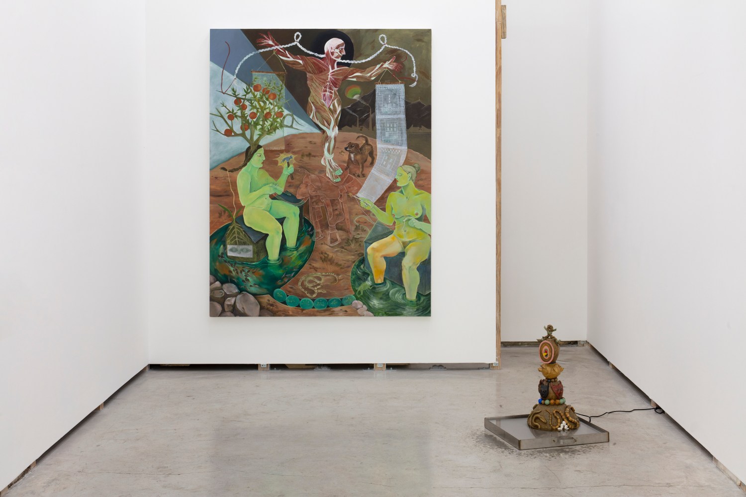 The snake sings backwards (Installation View) Lodos Gallery, Condo Mexico City, Mexico, April 11 &amp;ndash; May 25, 2024. Photo: Ramiro Chaves.