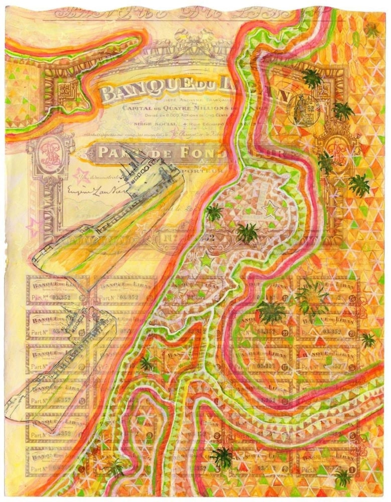 Hew Locke, Banque Du Liban, 2014