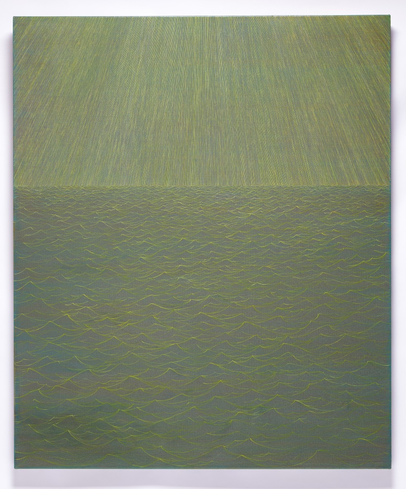 Karen Arm
Untitled (Rays and waves), 2025
acrylic on canvas
48 x 40 ins.
121.9 x 101.6 cm