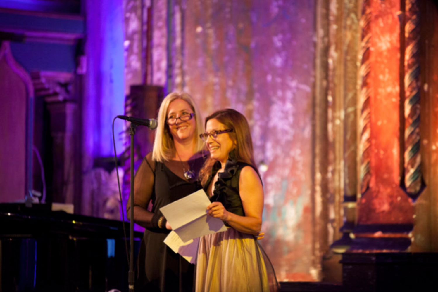 Penny Pilkington &amp;amp; Wendy Olsoff accepting Visual AIDS VAVA Award, 2012