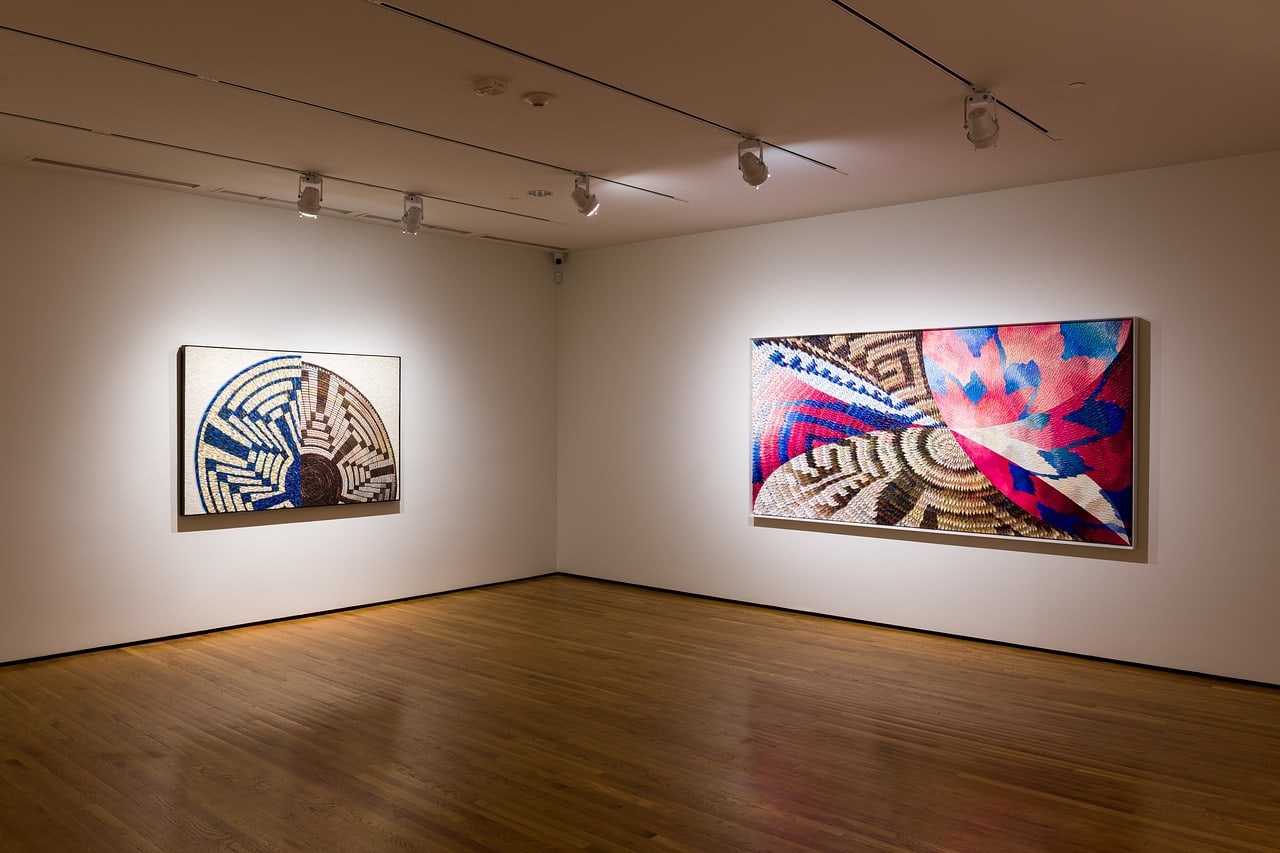 Installation view, Ishi Glinsky: Upon a Jagged Maze, Art, Design &amp;amp; Architecture Museum at UC Santa Barbara, 2022-2023. Image courtesy of Art, Design &amp;amp; Architecture Museum at UC Santa Barbara.