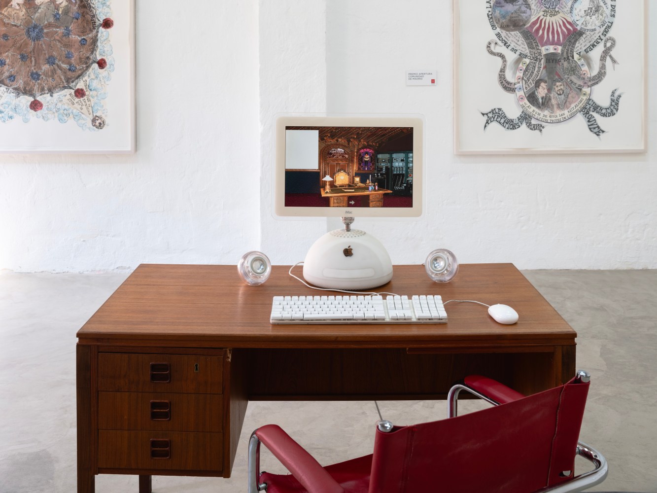 (Installation View) Suzanne Treister: From Fictional Videogames to Hypothetical Museums of the Future. Courtesy of the artist and The RYDER, Madrid.