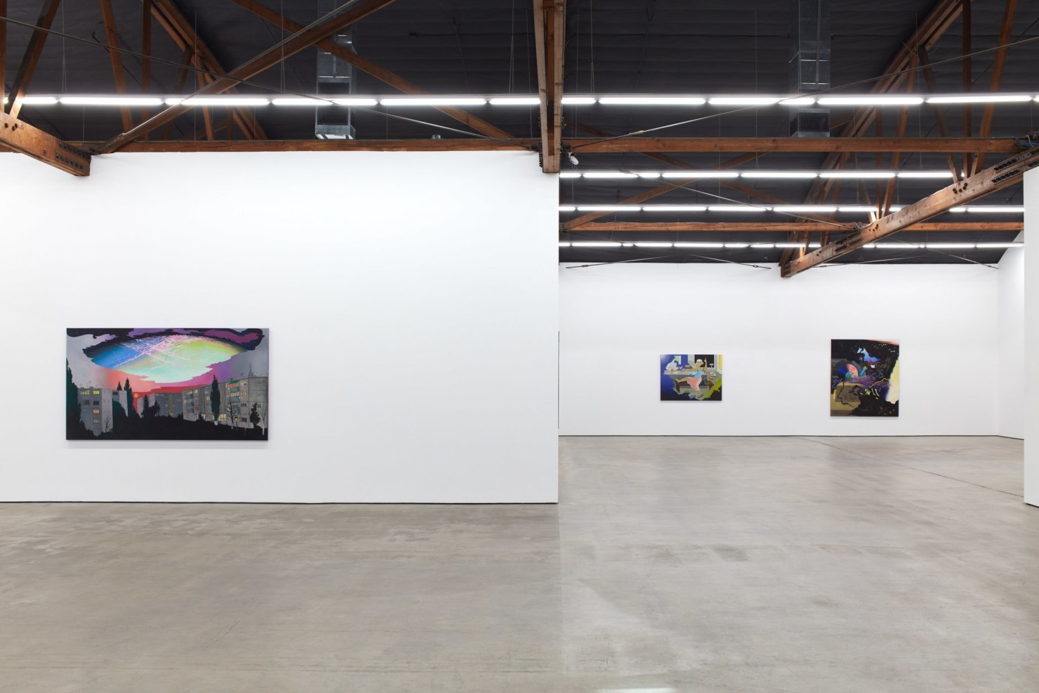 Hortensia Mi Kafchin: Chemtrails (installation view), Nicodim, Los Angeles, CA (April 20 &amp;ndash; June 1, 2019)