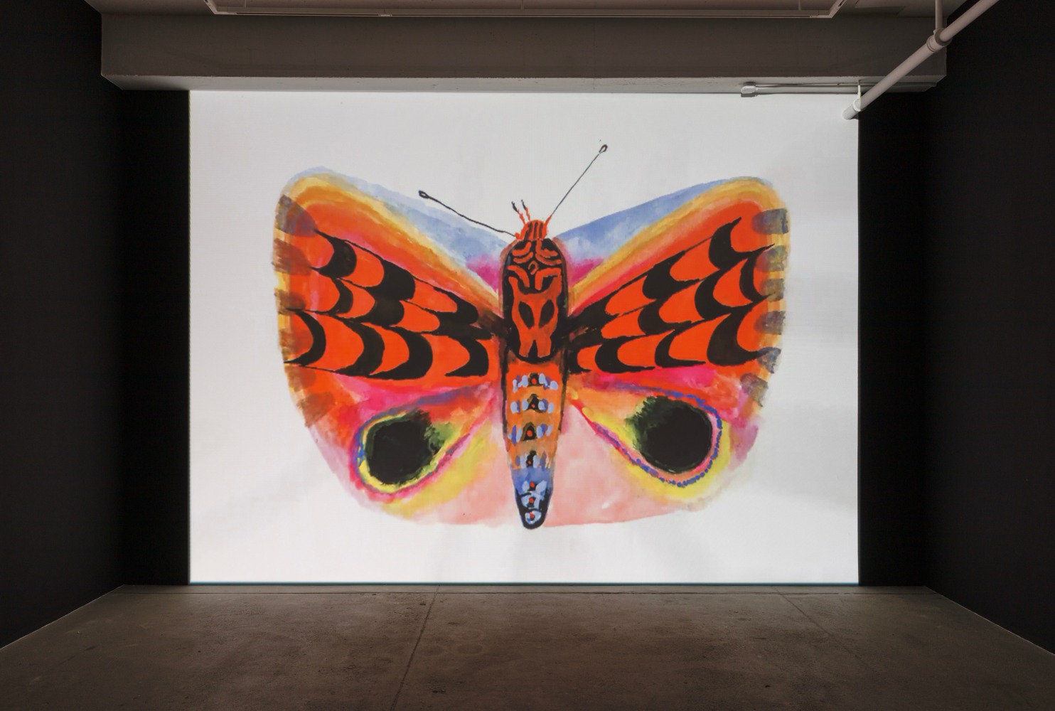 Allison Schulnik
Moth, 2019
gouache-on-paper animated video with
1540 gouaches-on-paper
3 minutes, 15 seconds video with sound
1540 gouaches on animation paper, 9&amp;frac12;&amp;quot; &amp;times; 12&amp;frac12;&amp;quot; (27 cm &amp;times; 32 cm) each