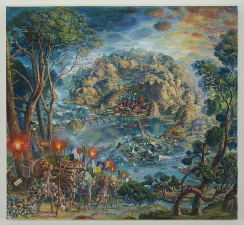 Julie Heffernan, Self Portrait as Hikers, 2013