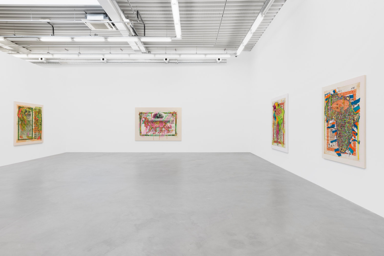 Raw Materials (Installation View) Almine Rech, Brussels, Belgium, March 7 - April 13, 2024. Courtesy of the artist and Almine Rech Gallery. Photo credit: Hugard &amp;amp; Vanoverschelde Photography.