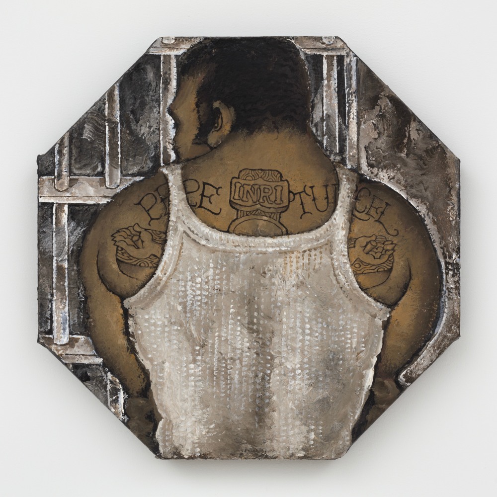 Martin Wong
Sacred Shroud of Pepe Turcel, 1990
acrylic on canvas
23 1/2 x 23 1/2 ins.
59.7 x 59.7 cm