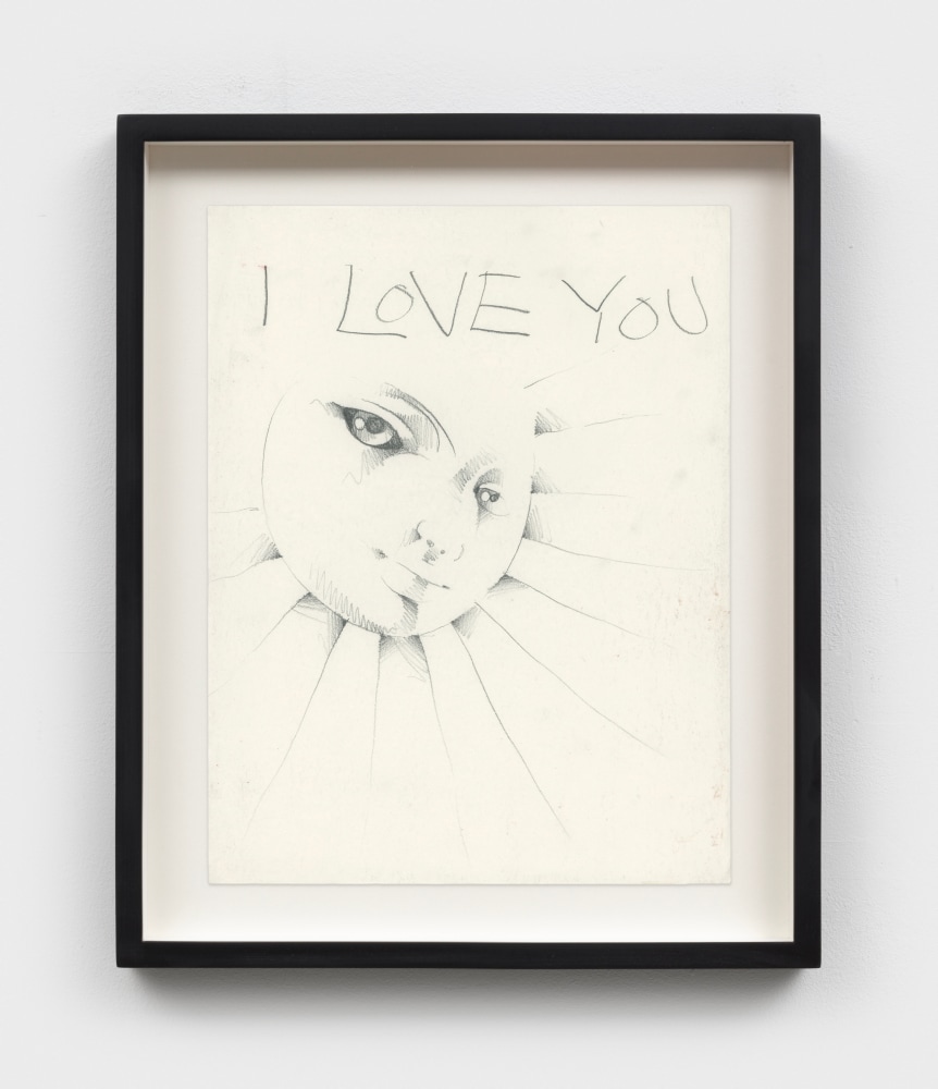 Martin Wong
I Love You, c. 1972
pencil on paper
11 x 8 1/2 ins.
27.9 x 21.6 cm