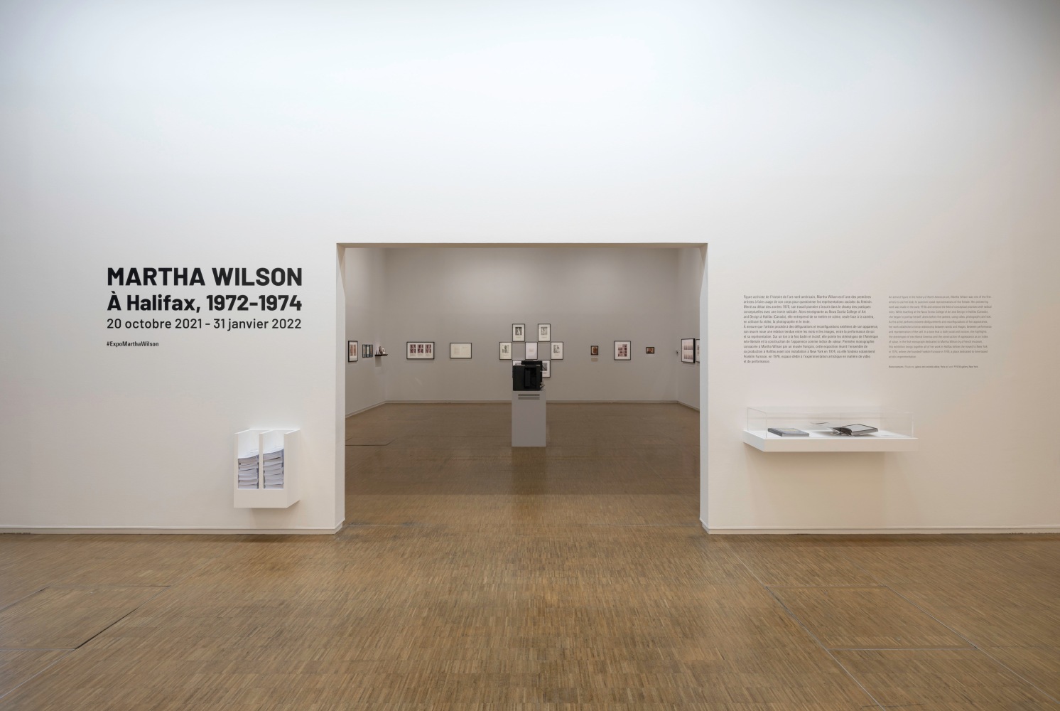 Installation View, Martha Wilson in Halifax, 1972-1974, Centre Pompidou, Paris, France. Photo by Helene Mauri.