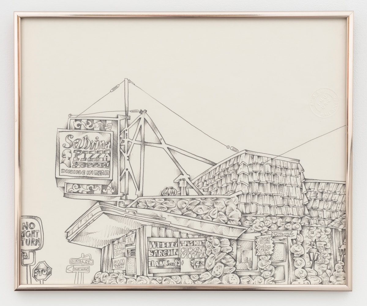 Martin Wong, Sabrina Pizza House, 1976