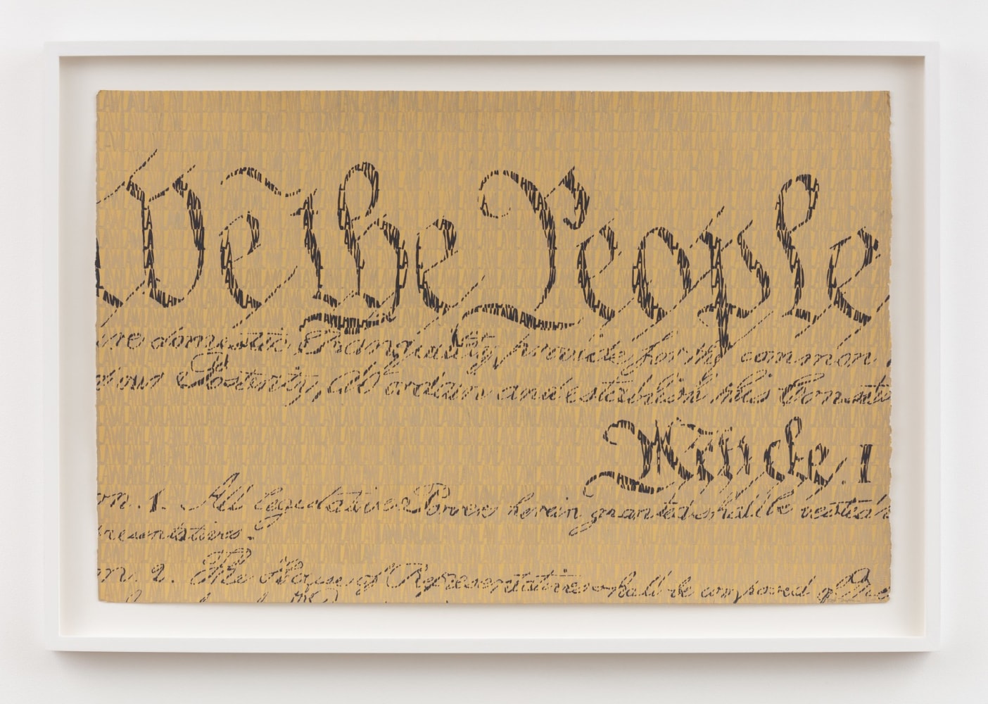 Betty Tompkins, We the People..., 1983