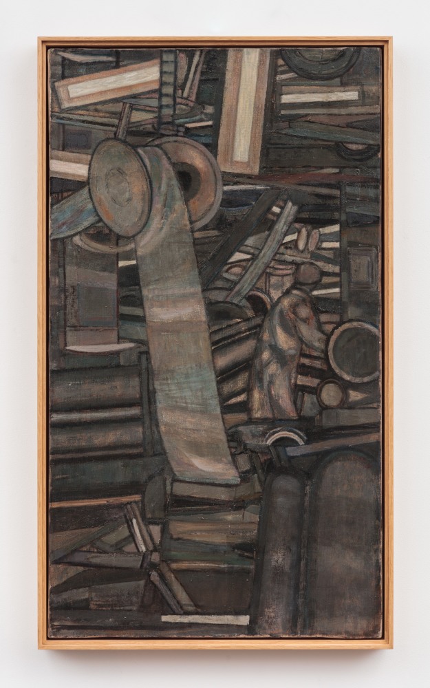 Prunella Clough, Factory Interior (Wool Carding Shop)