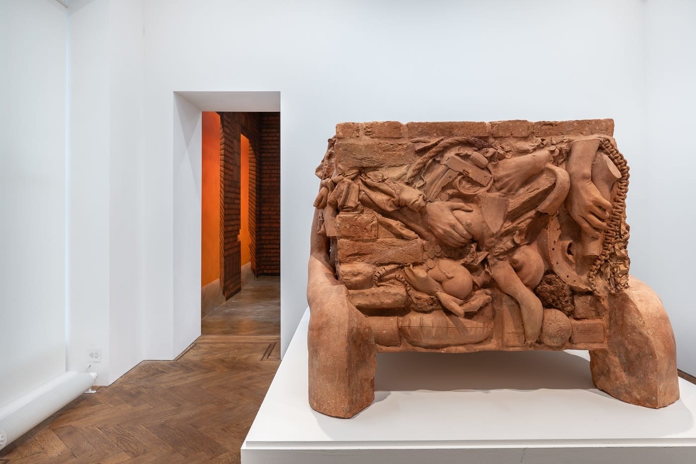 Installation view, Clementine Keith-Roach &amp;amp; Christopher Page: Earth Sky Body Ruins, Ben Hunter, London, UK, 2023. Image courtesy of Ben Hunter.&amp;nbsp;