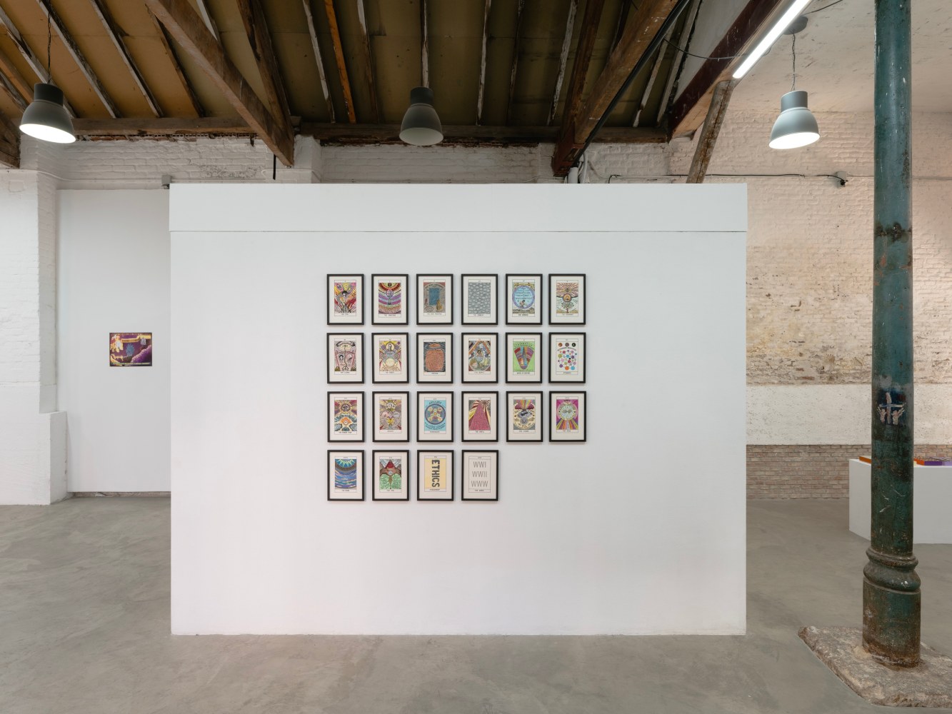 (Installation View) Suzanne Treister: From Fictional Videogames to Hypothetical Museums of the Future. Courtesy of the artist and The RYDER, Madrid.