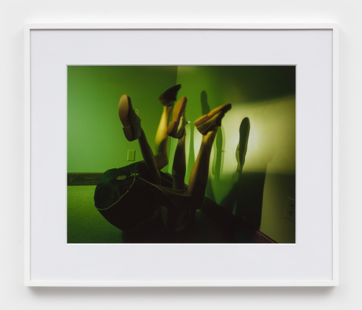 Jimmy DeSana
Four Legs with Shoes, c. 1980
Stamped by DeSana Trust verso
vintage C-print
Image: 14 3/4 x 18 7/8 ins. (37.5 x 47.9 cm)
Framed: 21 3/4 x 26 x 1 1/4 ins. (55.2 x 66 x 3.2 cm)