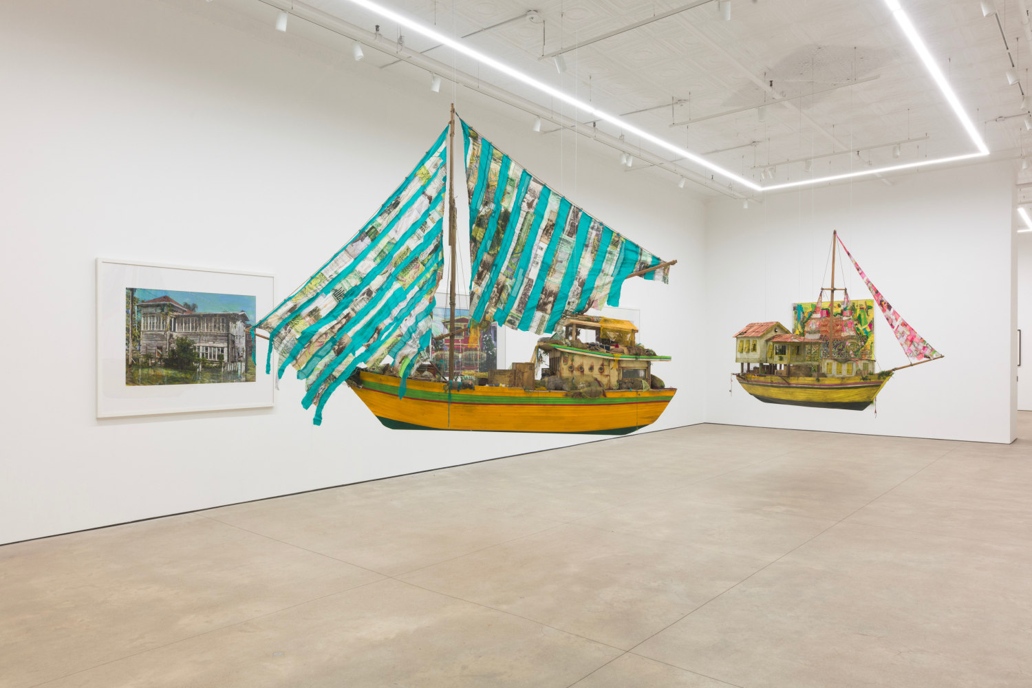 Hew Locke, Listening to the Land installation view 2