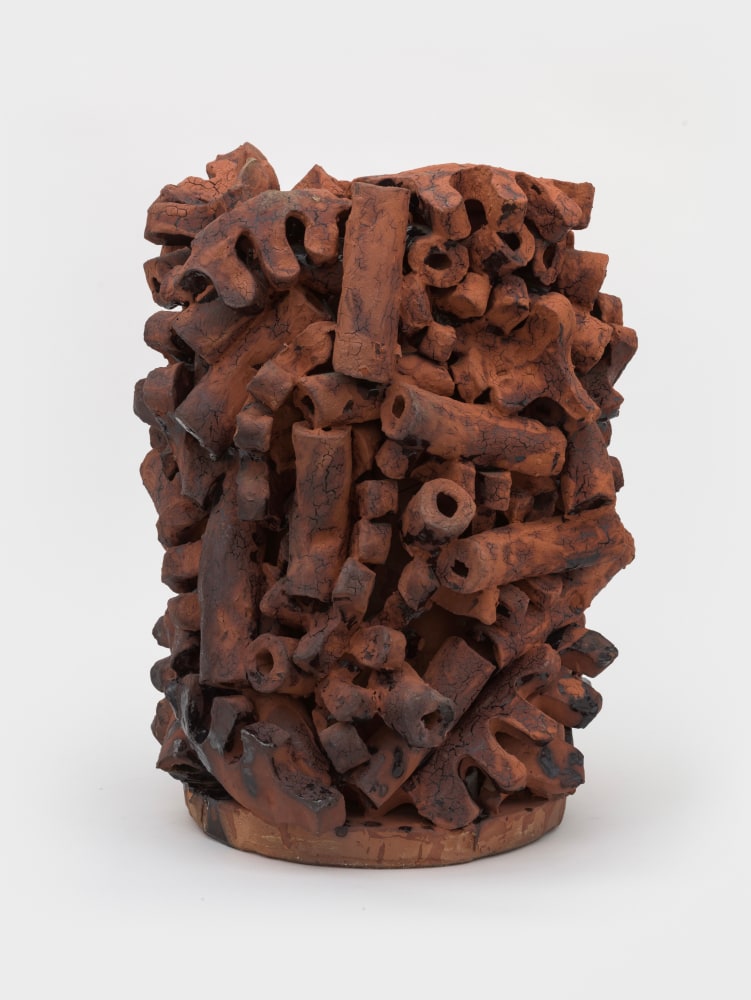 Annabeth Rosen
Red Hollow, 2001
fired ceramic
19 1/2 x 14 x 14 ins.
49.5 x 35.6 x 35.6 cm