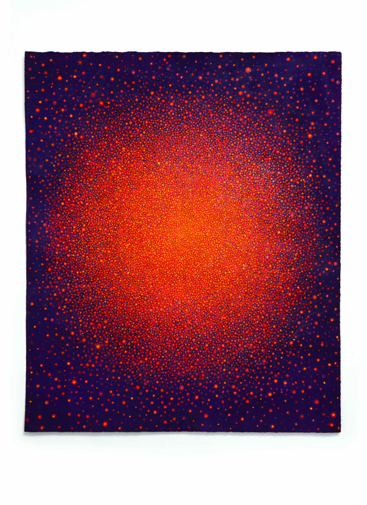 Karen Arm, Untitled (Orange Sun on Purple), 2016