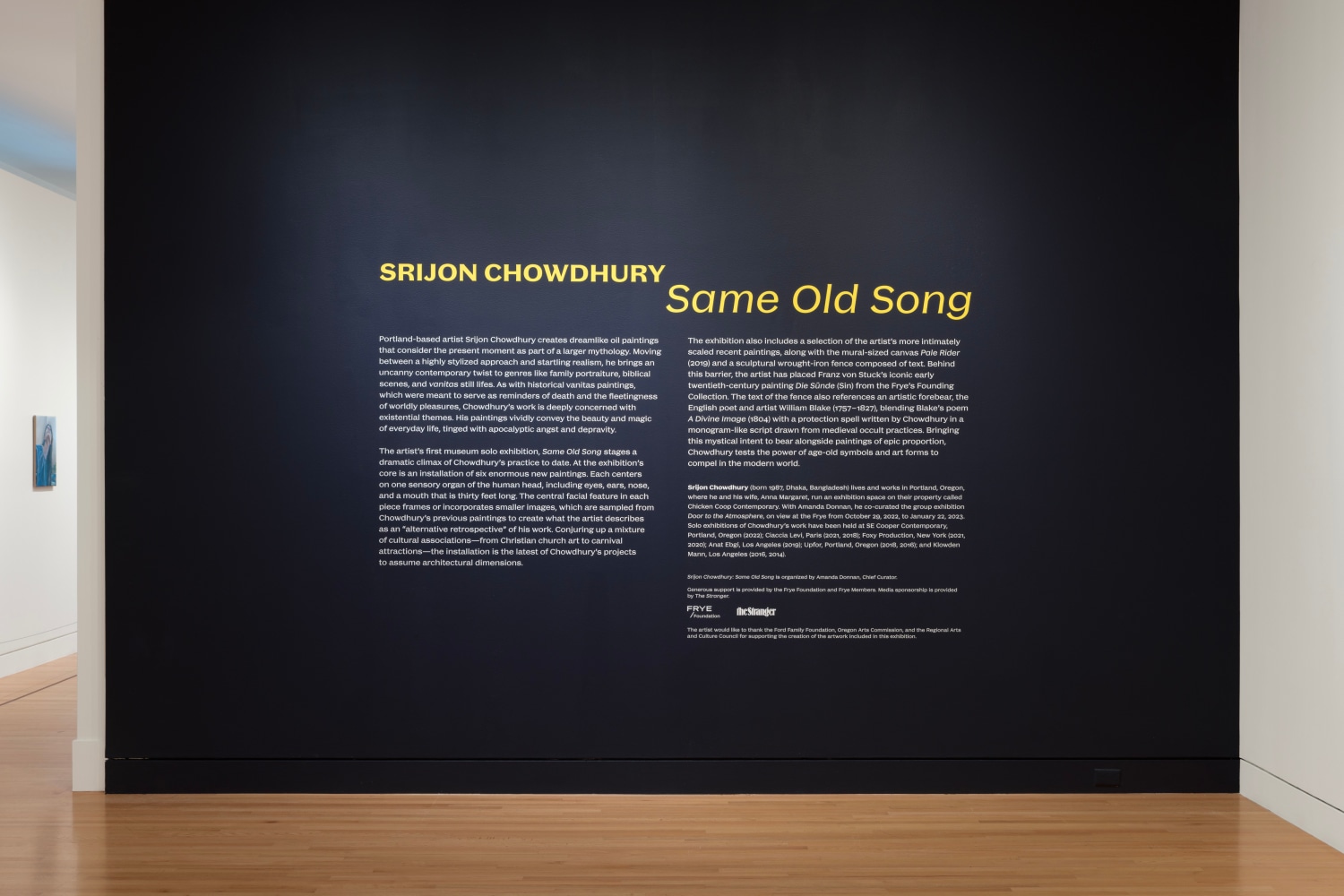 Installation view of Srijon Chowdhury: Same Old Song, Frye Art Museum, Seattle, October 8, 2022&amp;ndash;January 15, 2023. Photo: Jueqian Fang&amp;nbsp;